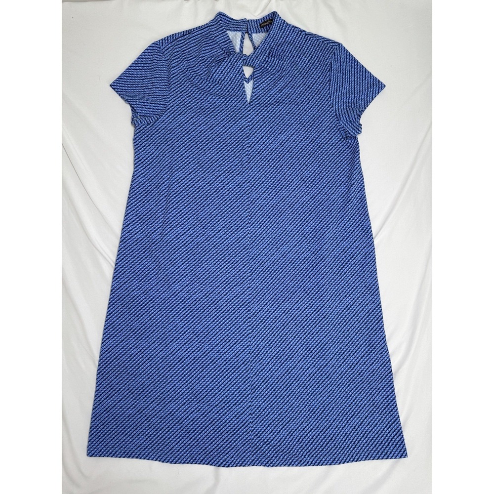 J. McLaughlin Catalina Cloth Twisted Keyhole Midi Dress Womens Size Large